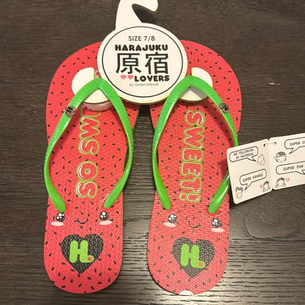 Hara Juku strawberry flip flops - Picture 5 of 6